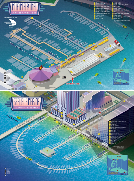 Map of Miami Boat Show