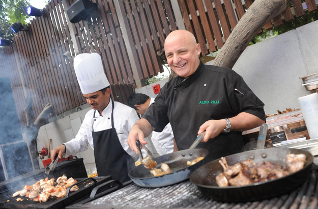 Aldo Zilli cooking up a storm1