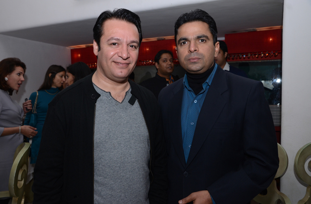 L-R Zalmai Wafamal of Afghnistan Embassy with polo player Sharad Saxena1